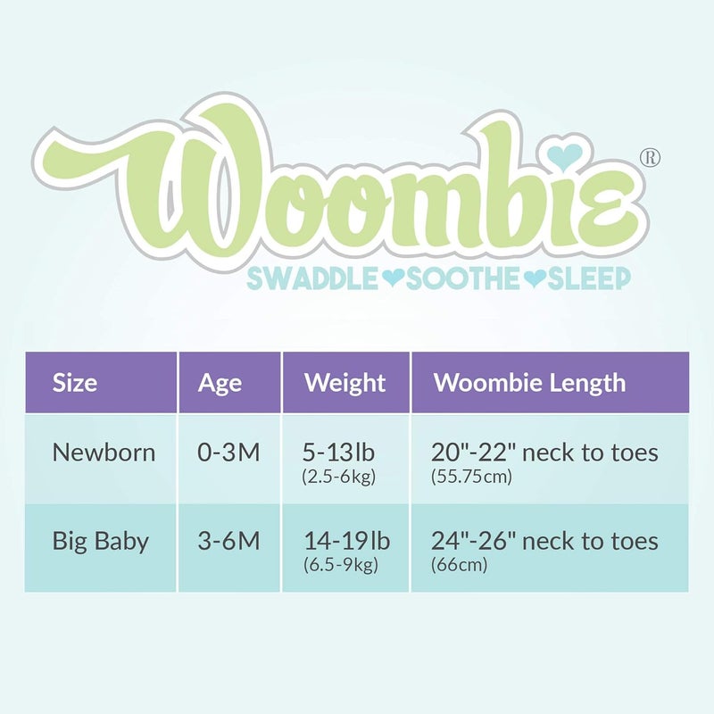 Woombie Original Swaddle in Heathered Grey for Newborns (0-3 Months) - Image 4